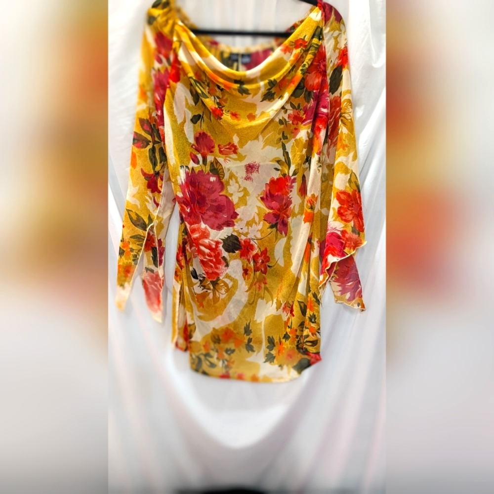 Mileage Floral Print Dress Medium